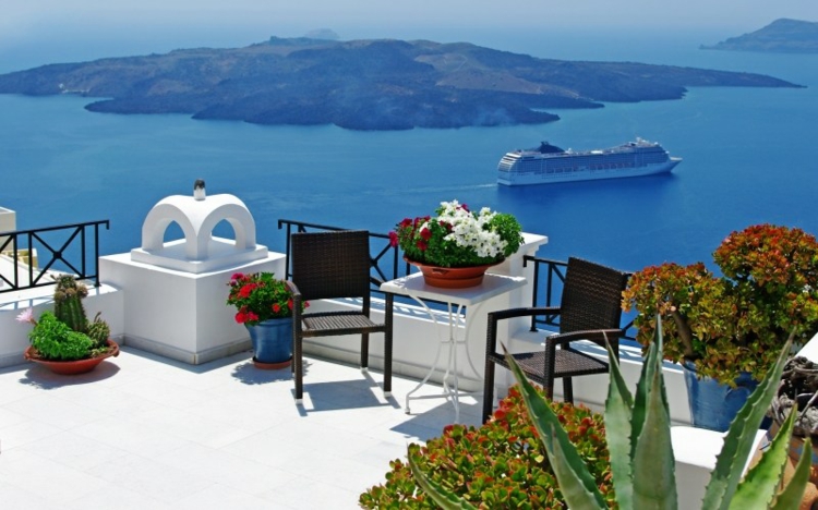 Balcon jardines y terrazas con pocas zonas de sombra.