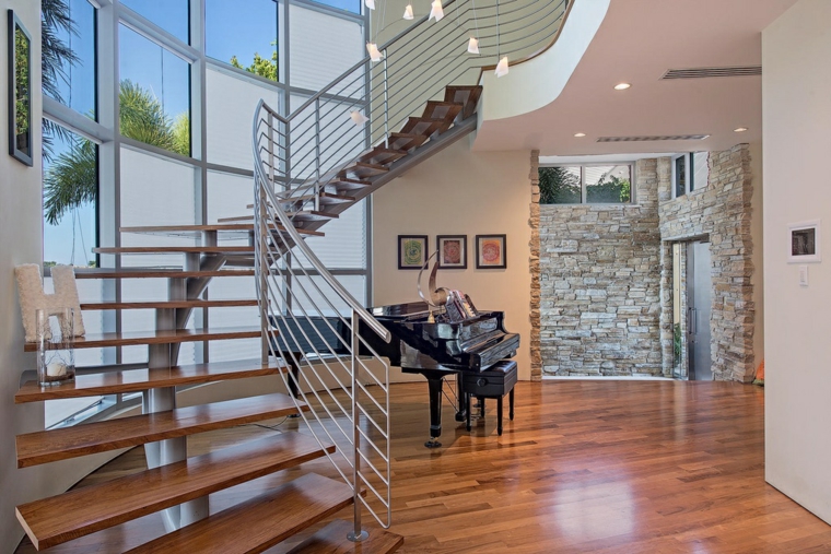 Escaleras de interior modernas 50 diseños que marcan tendencia
