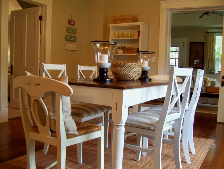 Comedores vintage cómo decorarlos con un toque retro Imagenes de living comedor rusticos