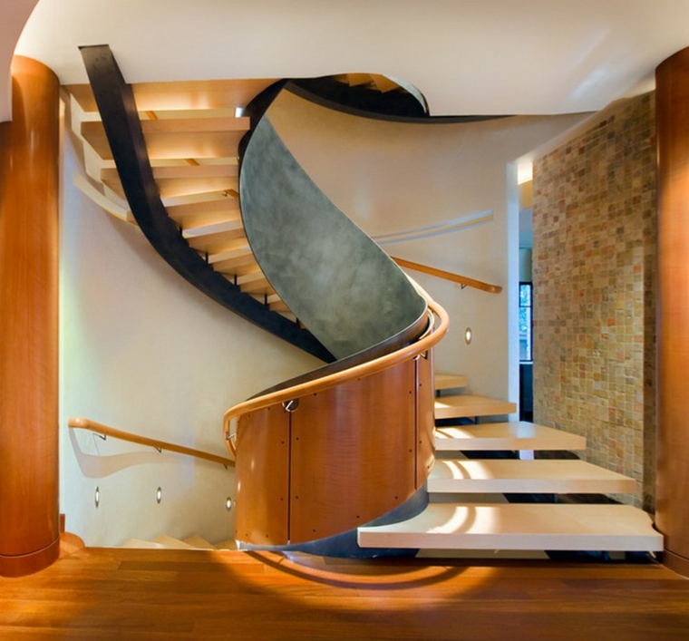 Escaleras de interior modernas 50 diseños que marcan tendencia