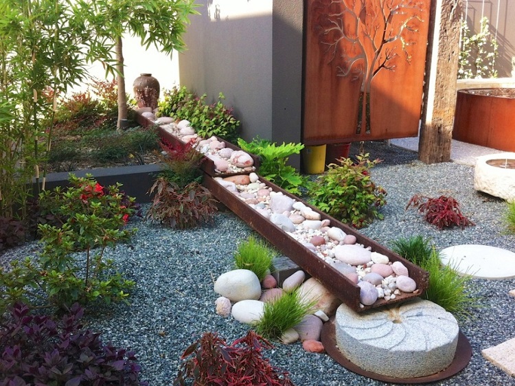 Jardines japoneses modernos - 25 ideas de paisajismo