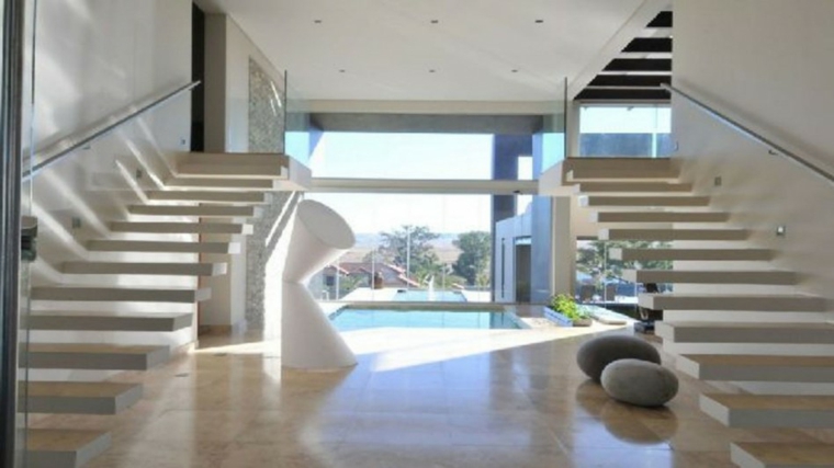 Escaleras de interior modernas 50 diseños que marcan tendencia