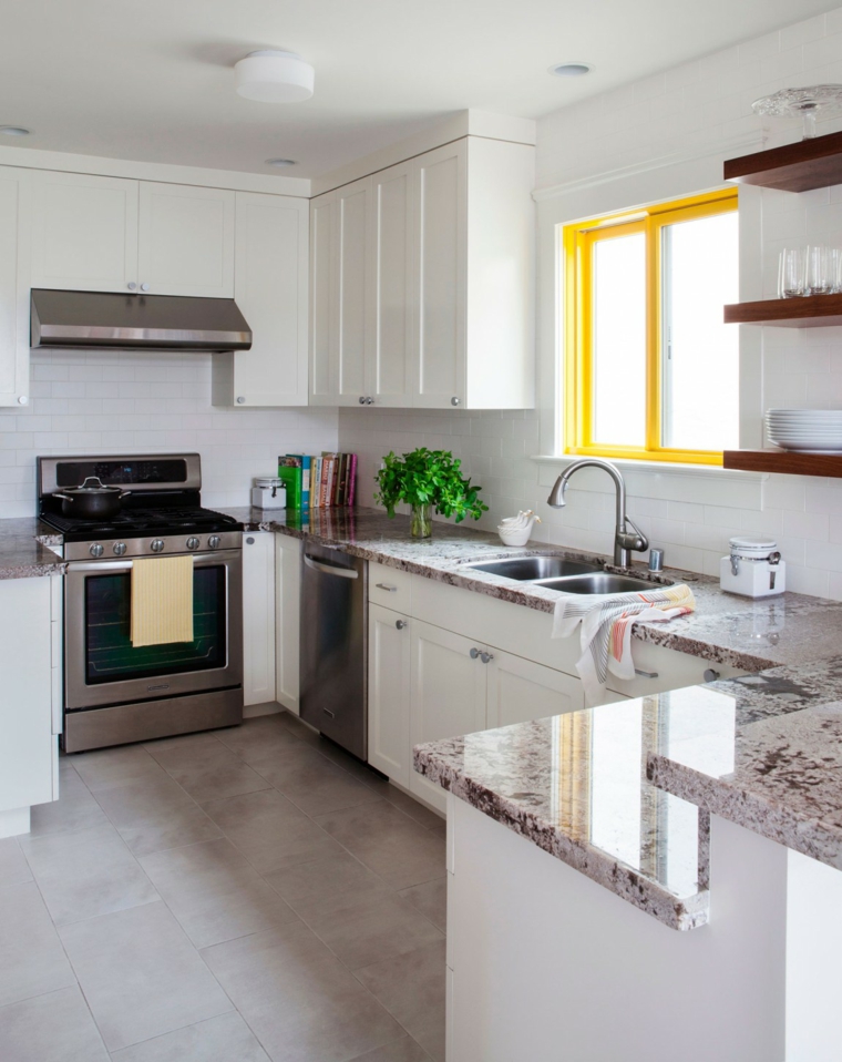 Ideas para cocinas modernas que te sorprenderán Ventana entre salon y cocina