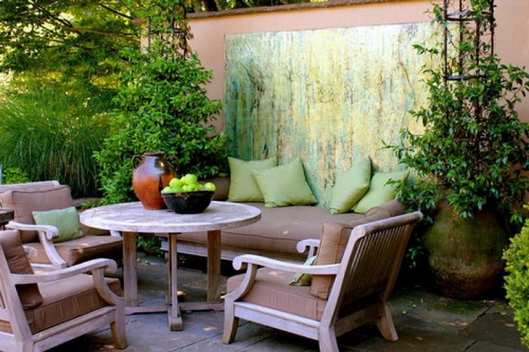Patios interiores pequeños ideas para una decoración moderna Concrete decoración patio