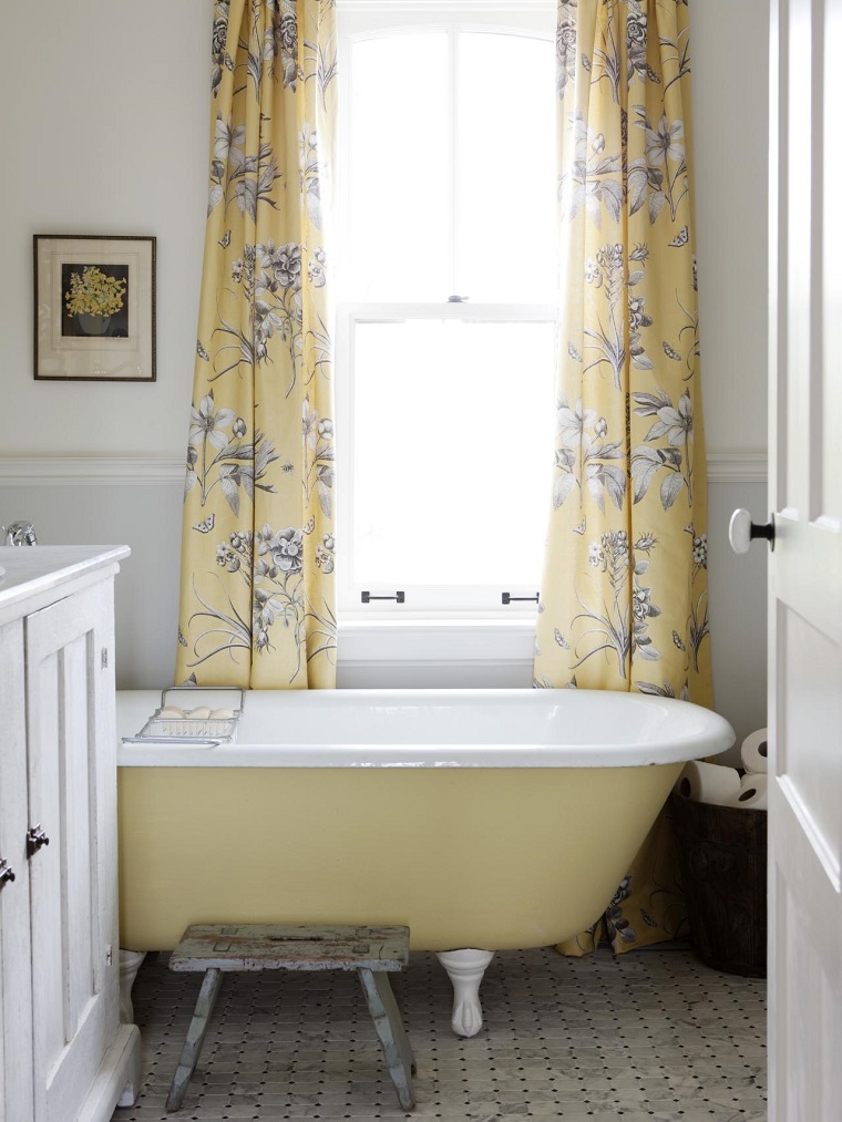 Cortinas de baño retro ~ dikidu.com