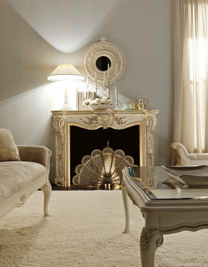 Decoracion salones con chimenea en ambientes acogedores