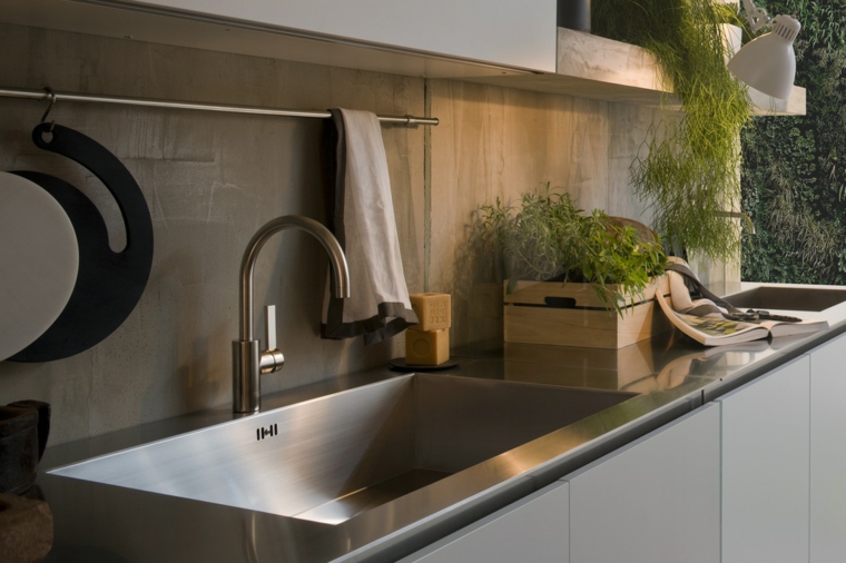 Encimeras de cocina de materiales innovadores 50 modelos Imagenes de cocinas hechas sencillas