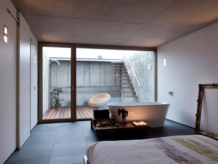 Baños modernos con vestidor ~ dikidu.com Dormitorios en suite con vestidor