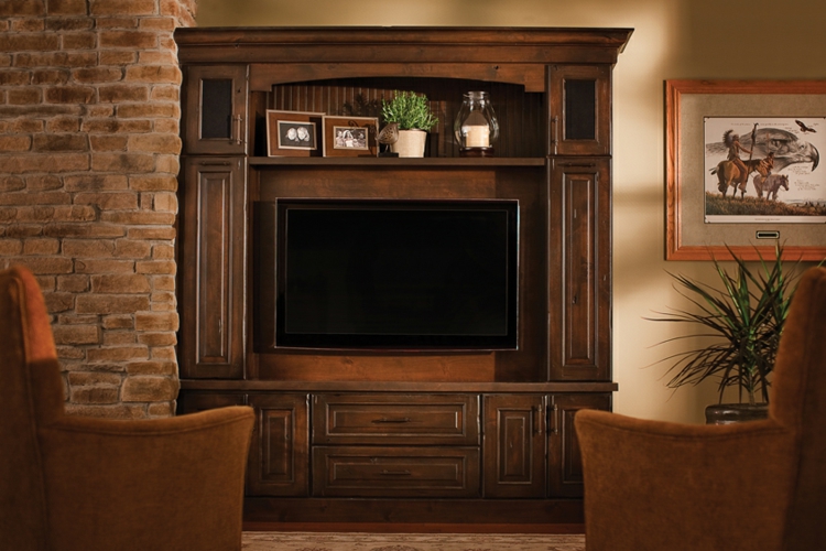 Muebles tv integrados con biblioteca 75 ideas modernas Muebles esquineros para sala