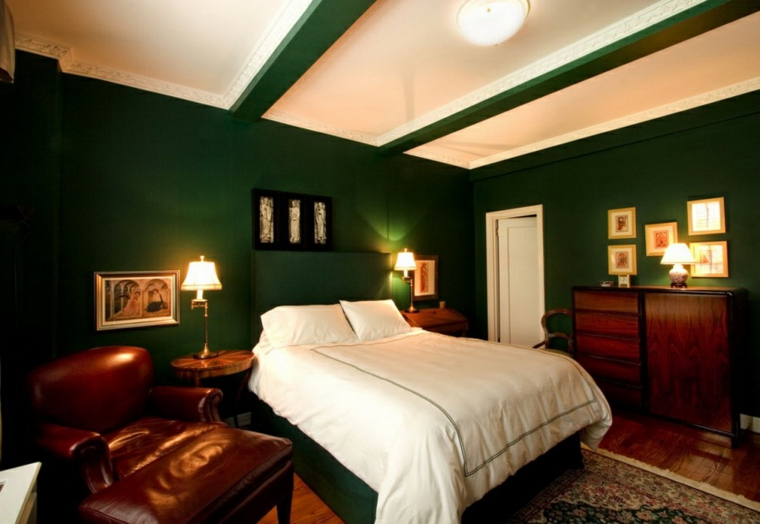 Color verde para la decoración de interiores 25 diseños