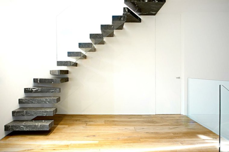 Escaleras de interior 74 diseños coloridos Escalera decoración Marmol