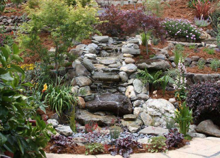 Estanques fuentes y cascadas 38 ideas para el jardín