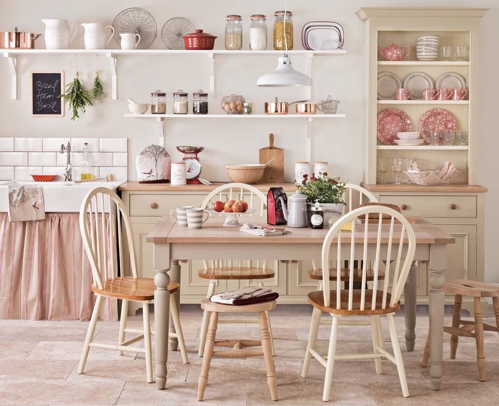 Diseño de cocinas shabby chic abra paso a la dulzura