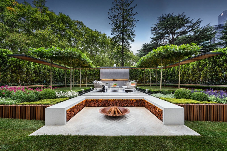 Jardines modernos con terrazas y gradas 50 diseños Jardines modernos con terrazas y gradas 50 diseños