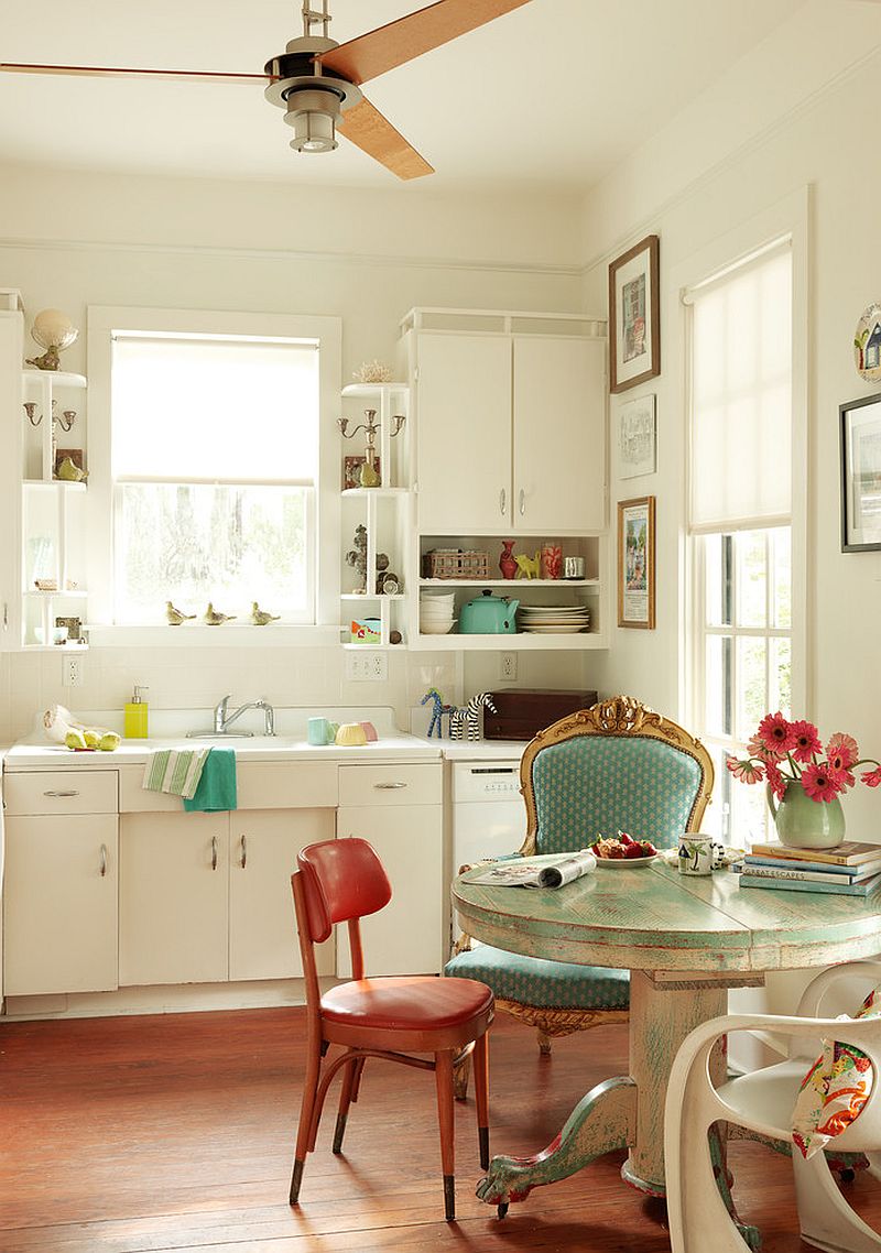 Diseño de cocinas shabby chic abra paso a la dulzura Diseño muebles cocina con repisa