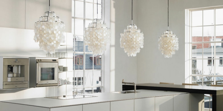 Lamparas de cocina modernas para una iluminación práctica Luces colgantes para comedor