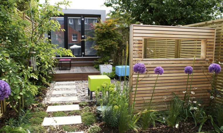 Diseño de patios y jardines pequeños 75 ideas interesantes Covered patio decoración