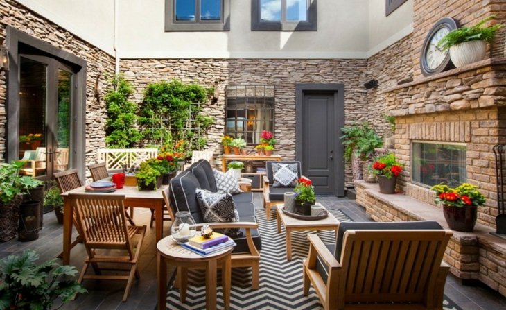 Decorar terrazas con detalles sencillos y económicos Decoración interior Patio Suelo