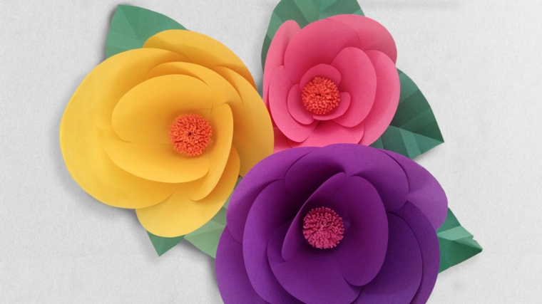 Como hacer flores de papel ideas prácticas para decorar