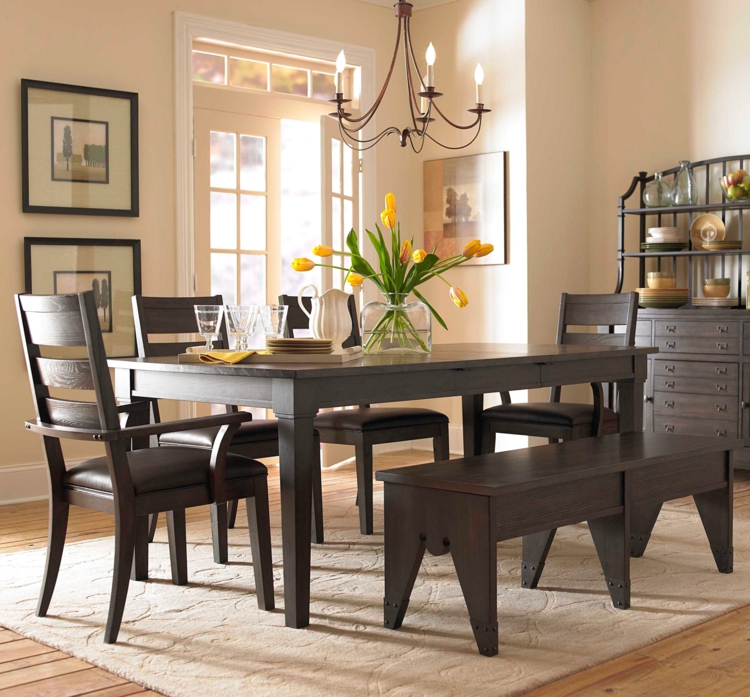 Centros de mesa decoracion elegante para comedores Decoracion contemporanea con mesas tronco