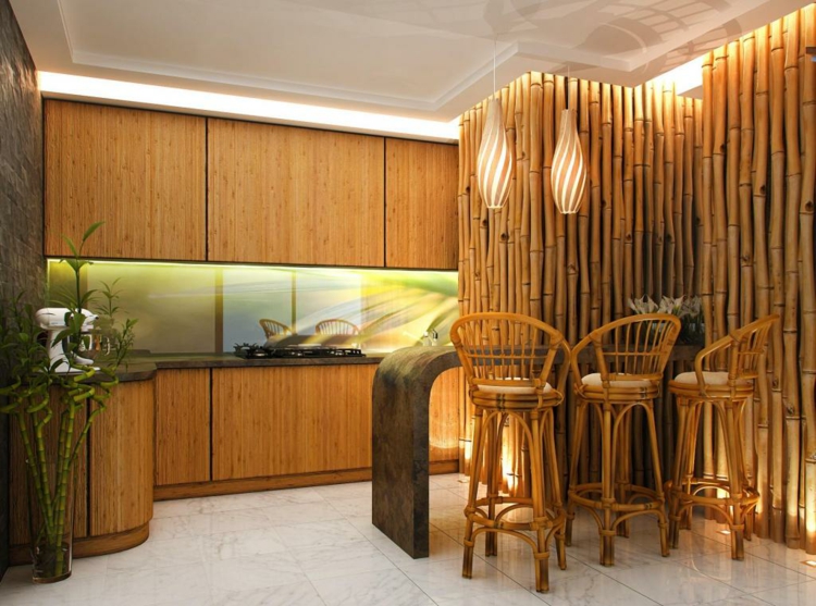 Decoracion bambu para interiores encantadores y relajantes