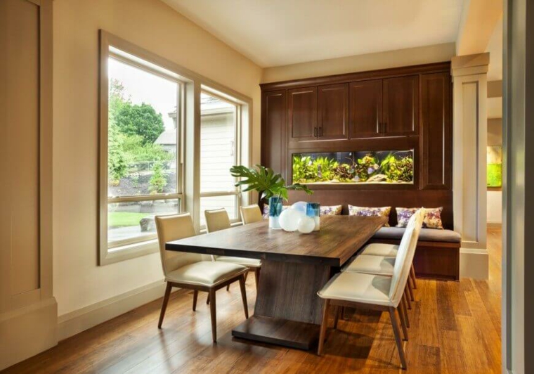 Decorar comedor pequeño 55 ideas y consejos Juegos de comedor modernos con base de madera y vidrio