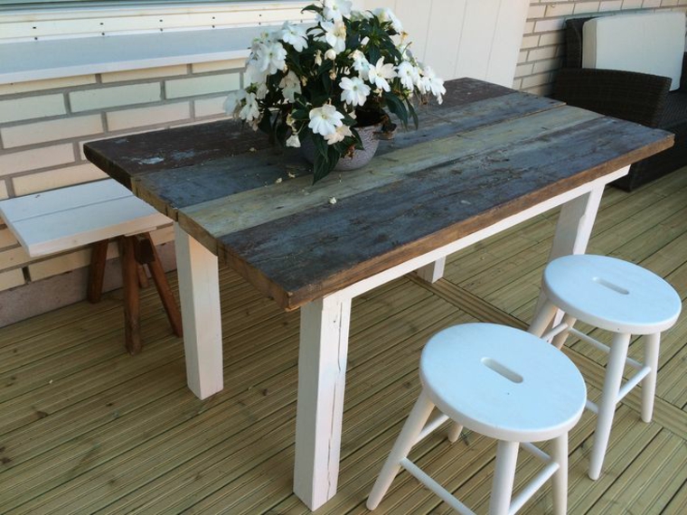 Mesas para terraza DIY - inspírate para crear la tuya propia