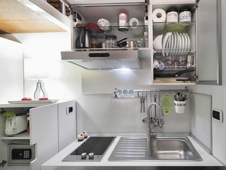 Trucos e ideas geniales para ahorrar espacio en la cocina Cocina diseño Funcionales de mueble