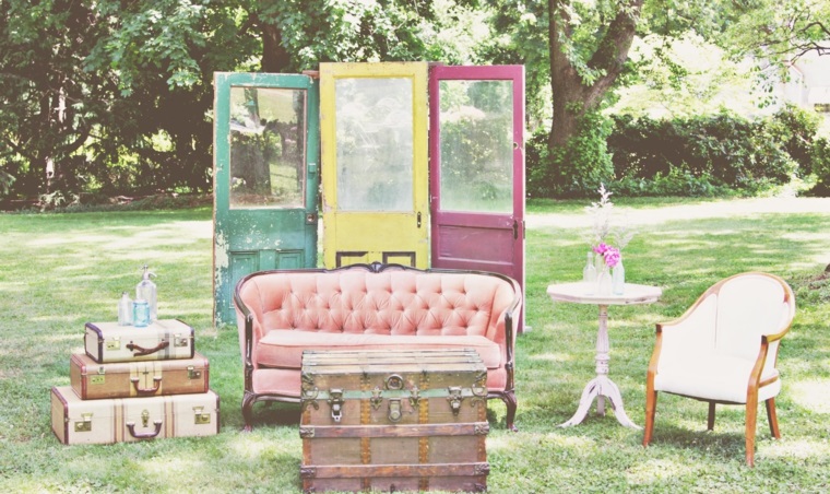 Decoración vintage para bodas 27 ideas clásicas Muebles vintage elegantes
