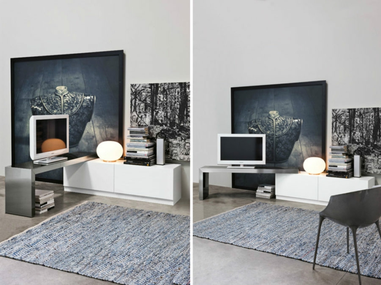 Muebles para tv con diseño moderno a la última Muebles para tv en melamina modernos