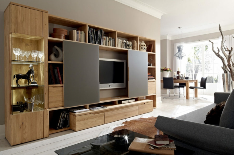 Muebles para tv con diseño moderno a la última Muebles para tv en melamina modernos