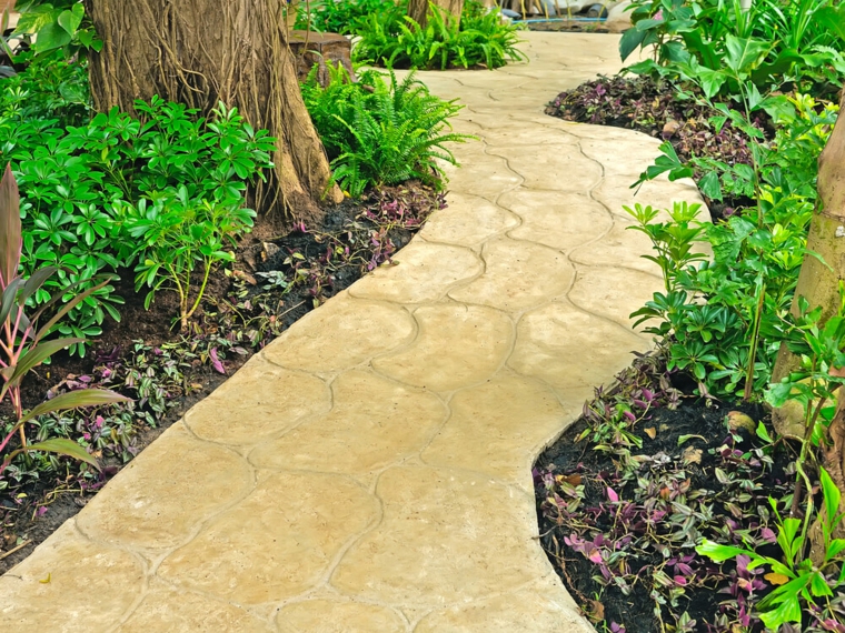 Suelos senderos y caminos de jardÃn en 48 imágenes De creativo Piedra camino