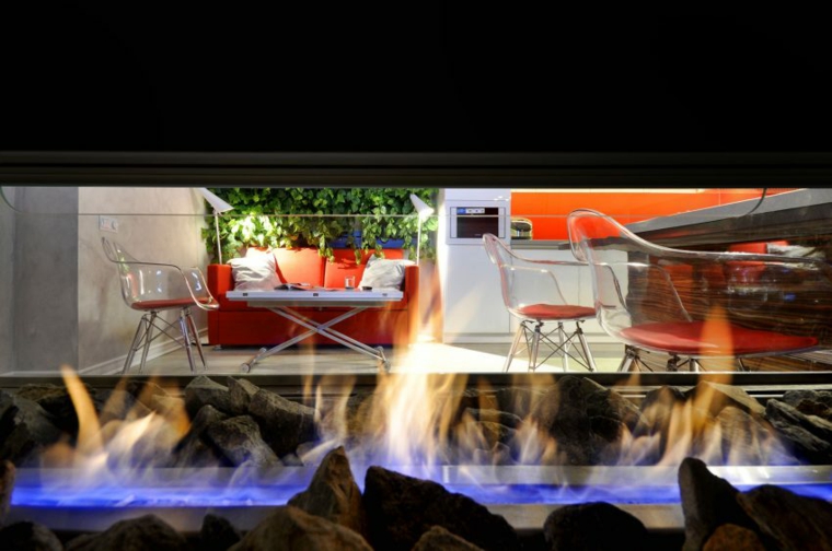 Decoracion interior espectacular, un diseño de allarts design ... Decoracion diseño chimenea