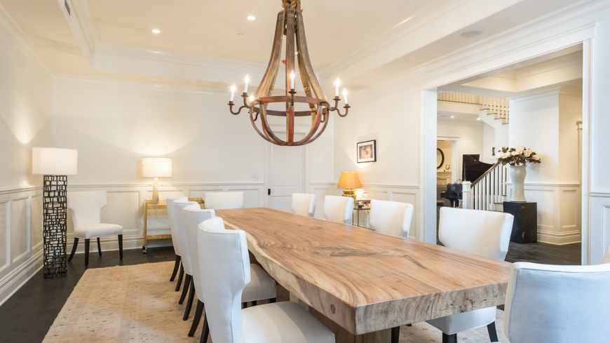 Mesas de madera un acento rústico para el comedor Mesas de comedor de madera rustica