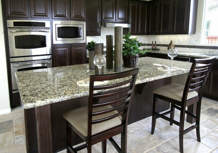 Muebles para la cocina colores y formas Mesa mueble cocina