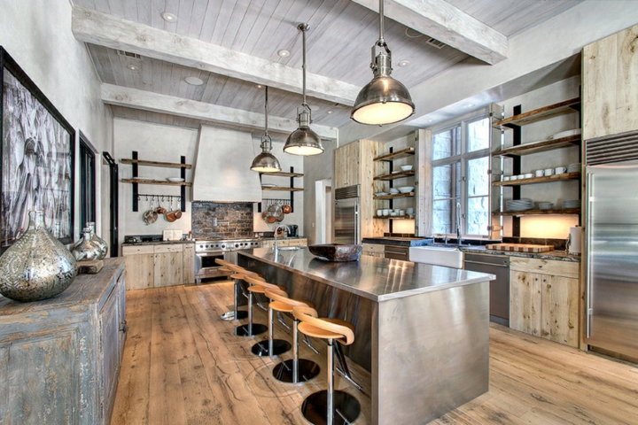 Cocinas rusticas de diseños elegantes y acogedores