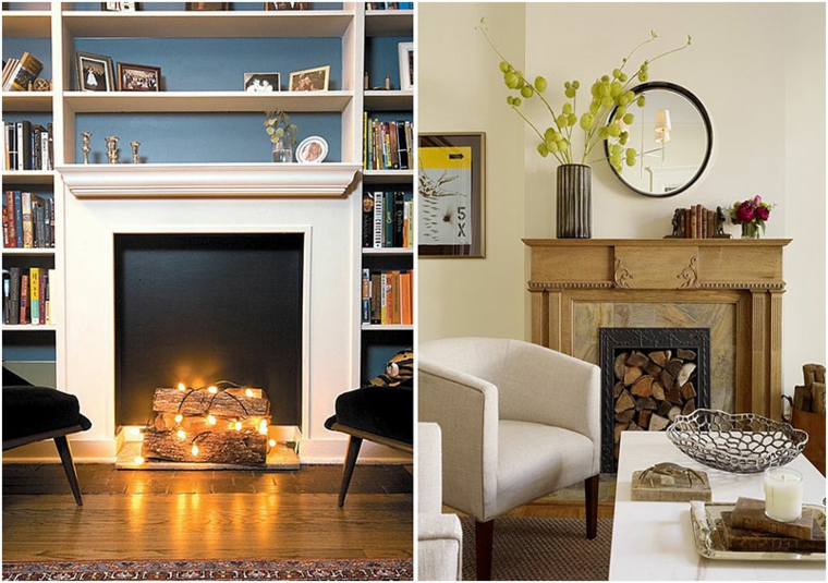 Chimeneas decorativas ¿aún no tienes una? Chimenea Falsas Ideas