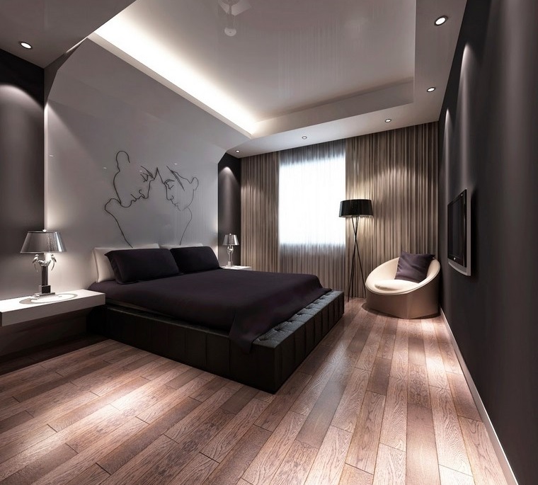 Dormitorio principal con diseño minimalista
