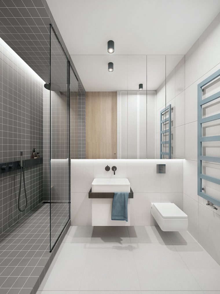 Cuarto de baño minimalista y moderno