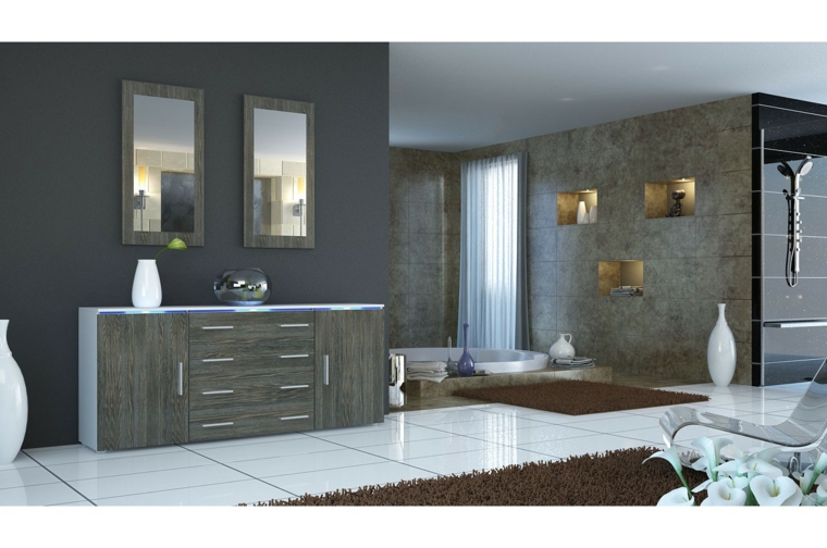 Decorar aparador para un interior moderno Aparador salon
