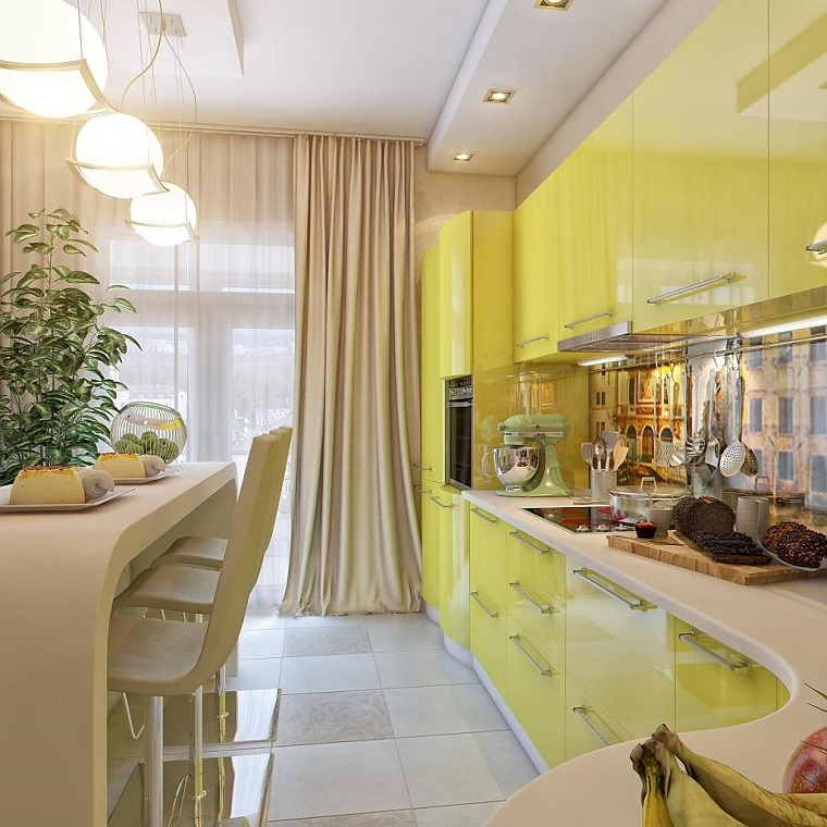 Cortinas de cocina y estores para enriquecer el diseño
