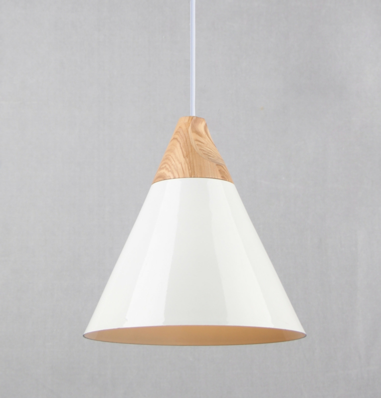 Lámparas de madera colgantes para los interiores Lamparas modernas de techo espiral