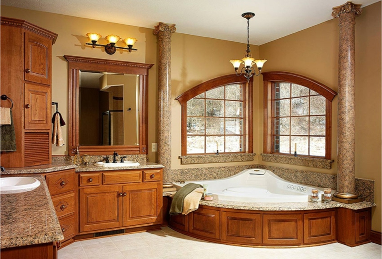 Baños antiguos y de diseño para una decoración elegante