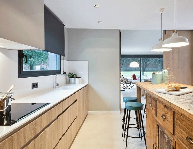 Cortina de cocina ideas de telas y colores originales