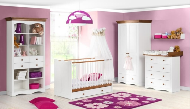Habitación para bebé niña, unos diseños originales Decoracion de dormitorios para bebe niña