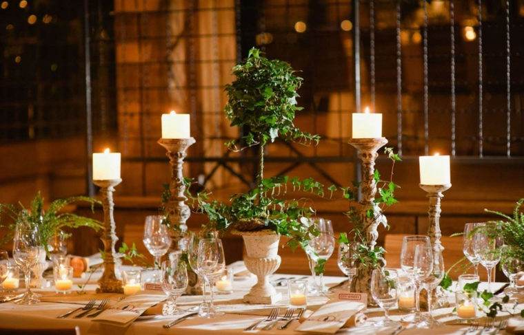 Mesas dulces bodas con decoración que enamora Wedding Candelabros diseño