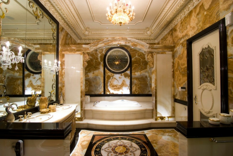 Baños antiguos y de diseño para una decoración elegante