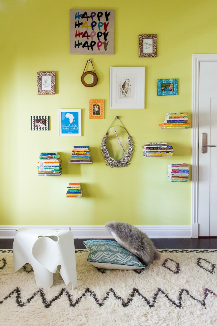 estantes flotantes libros paredes estantes flotantes libros colores