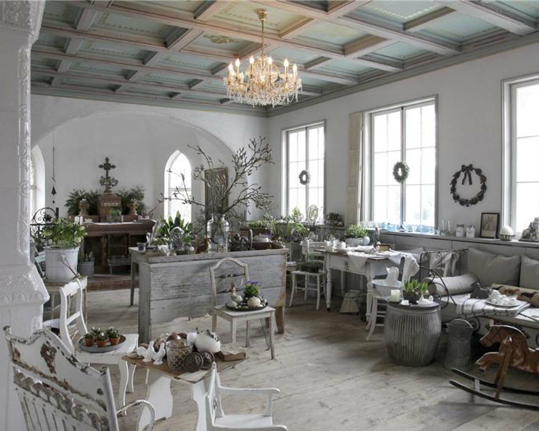 Decoracion vintage chic preciosas ideas para salas de estar