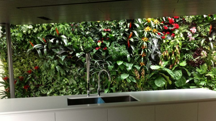 jardin vertical fondo depared en cocina jardin vertical fondo cocina estilos conceptos